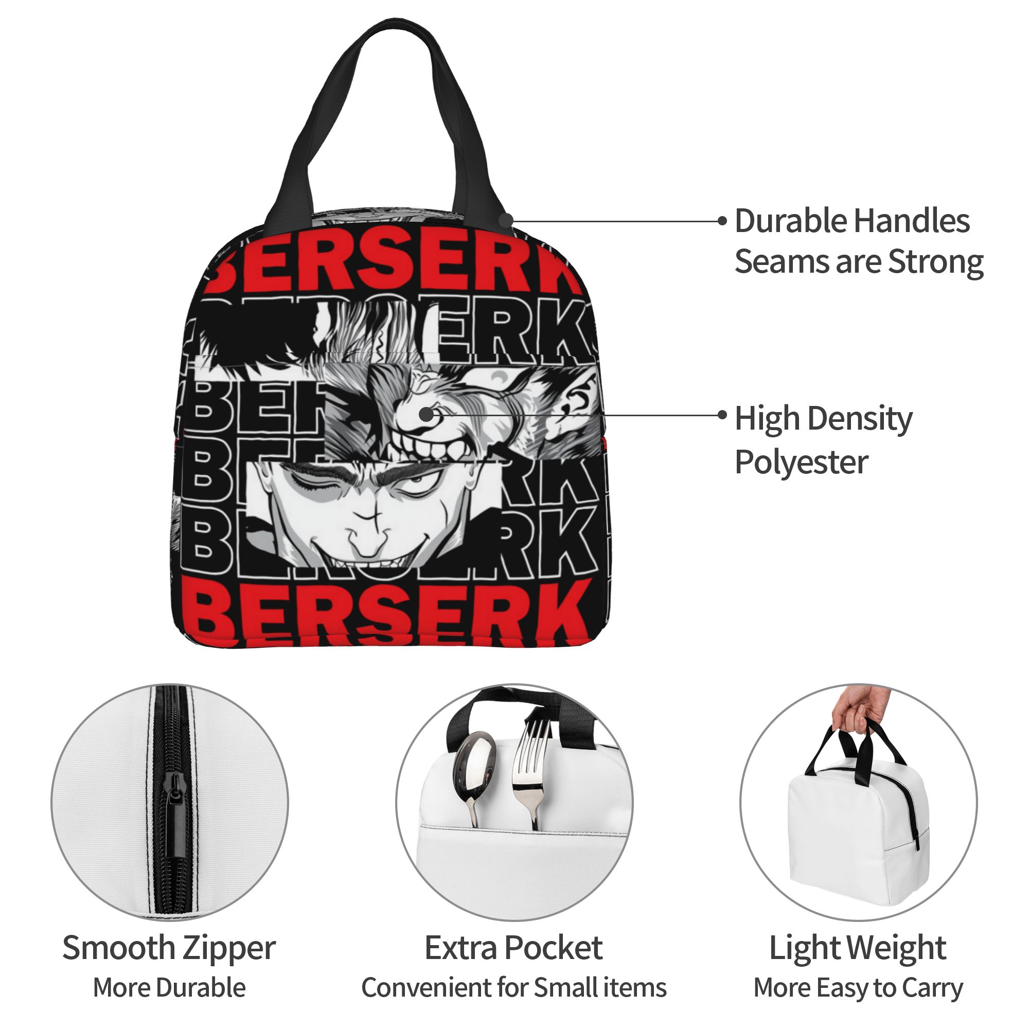 Food Storage Bag - حقيبة غداء معزولة حراريًا من B-Berserks