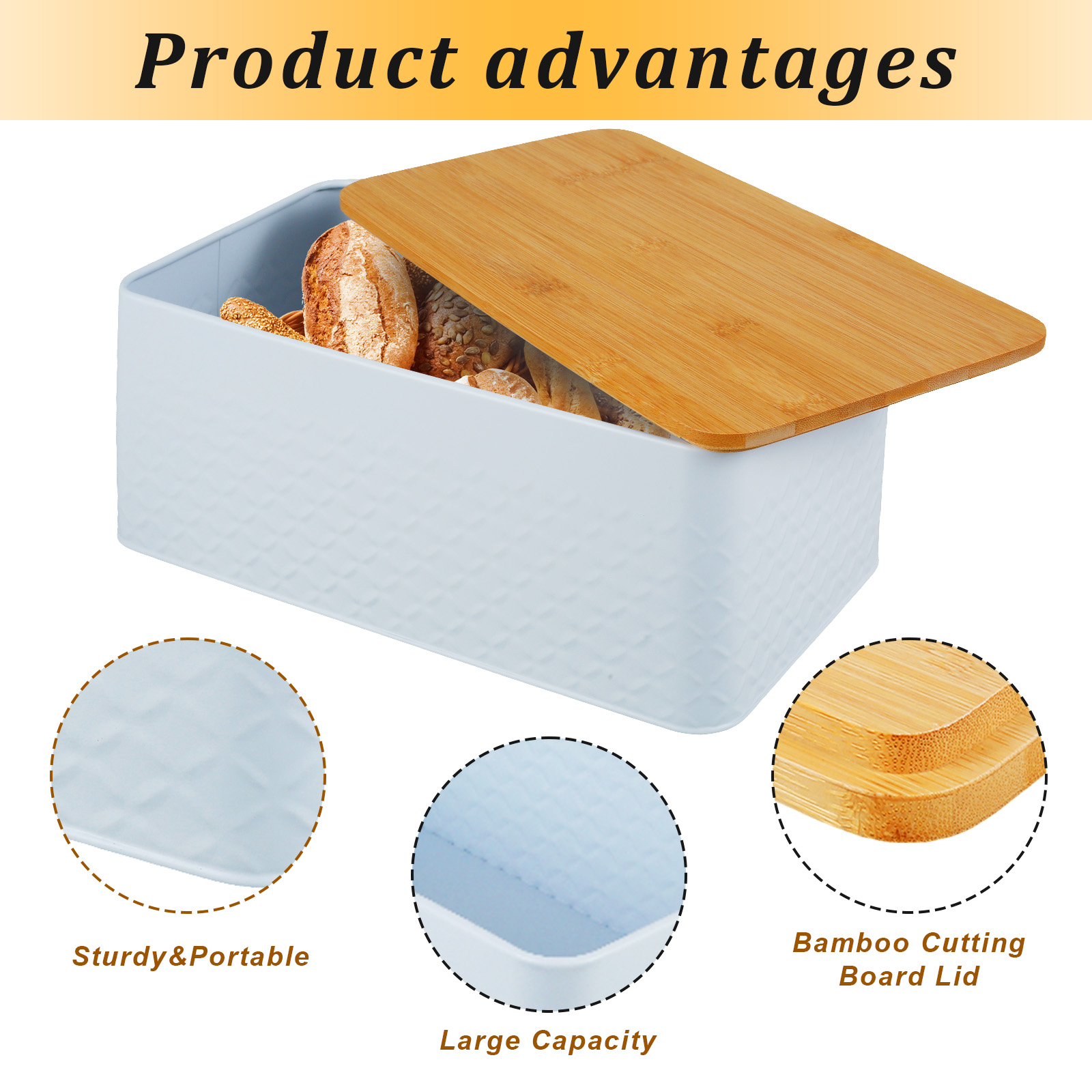 صندوق خبز مع غطاء من الخيزران  - مراجعة Food Storage Oven Safe وسعره