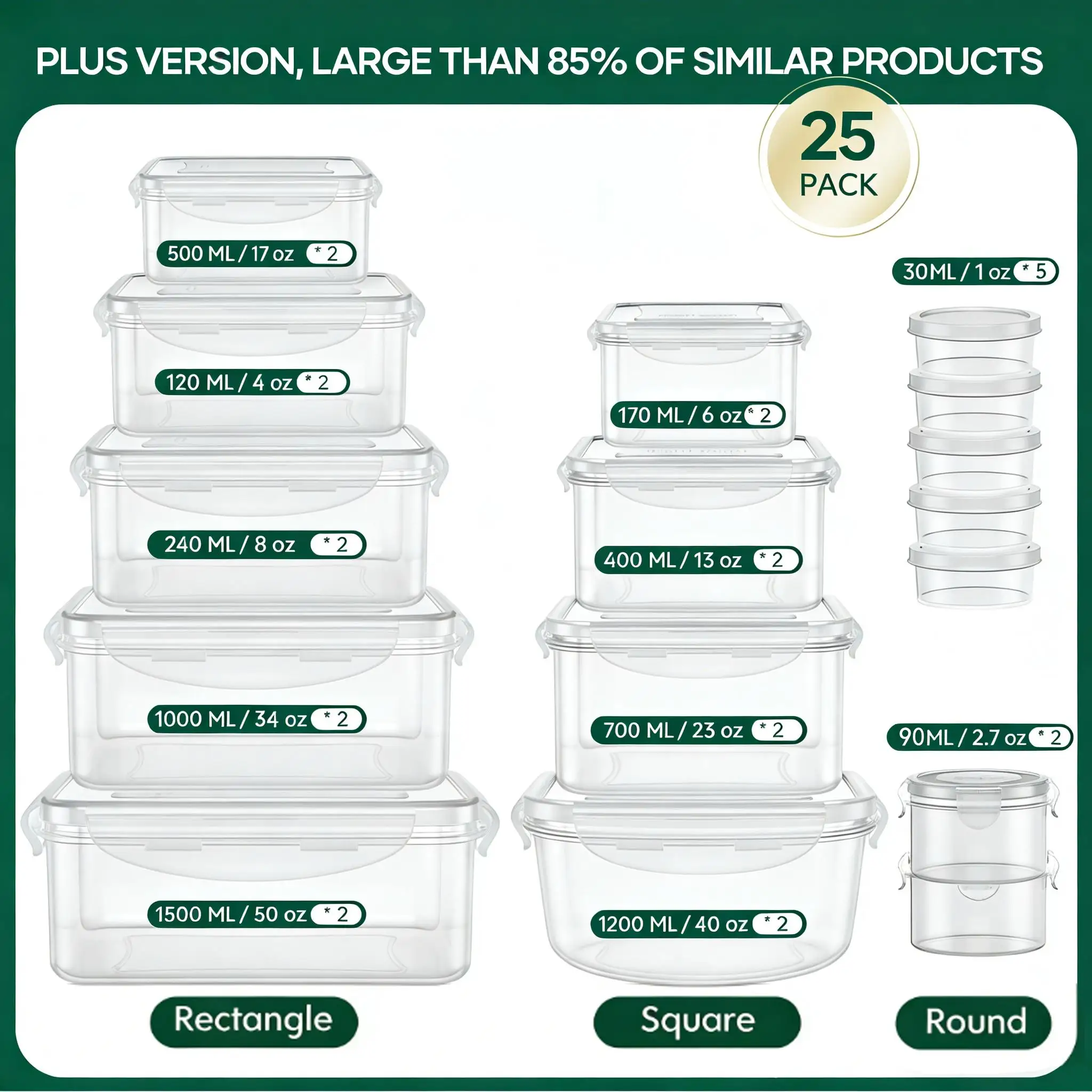 مجموعة حاويات تخزين طعام كبيرة - مراجعة Food Storage Meals وسعره