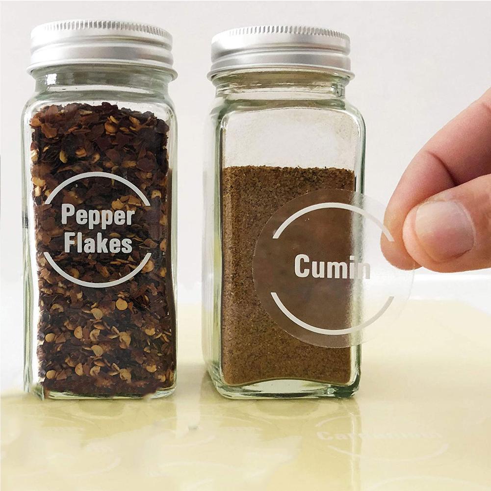 مجموعة من 144 ملصق شفاف لتنظيم - مراجعة Food Storage Labels وسعره