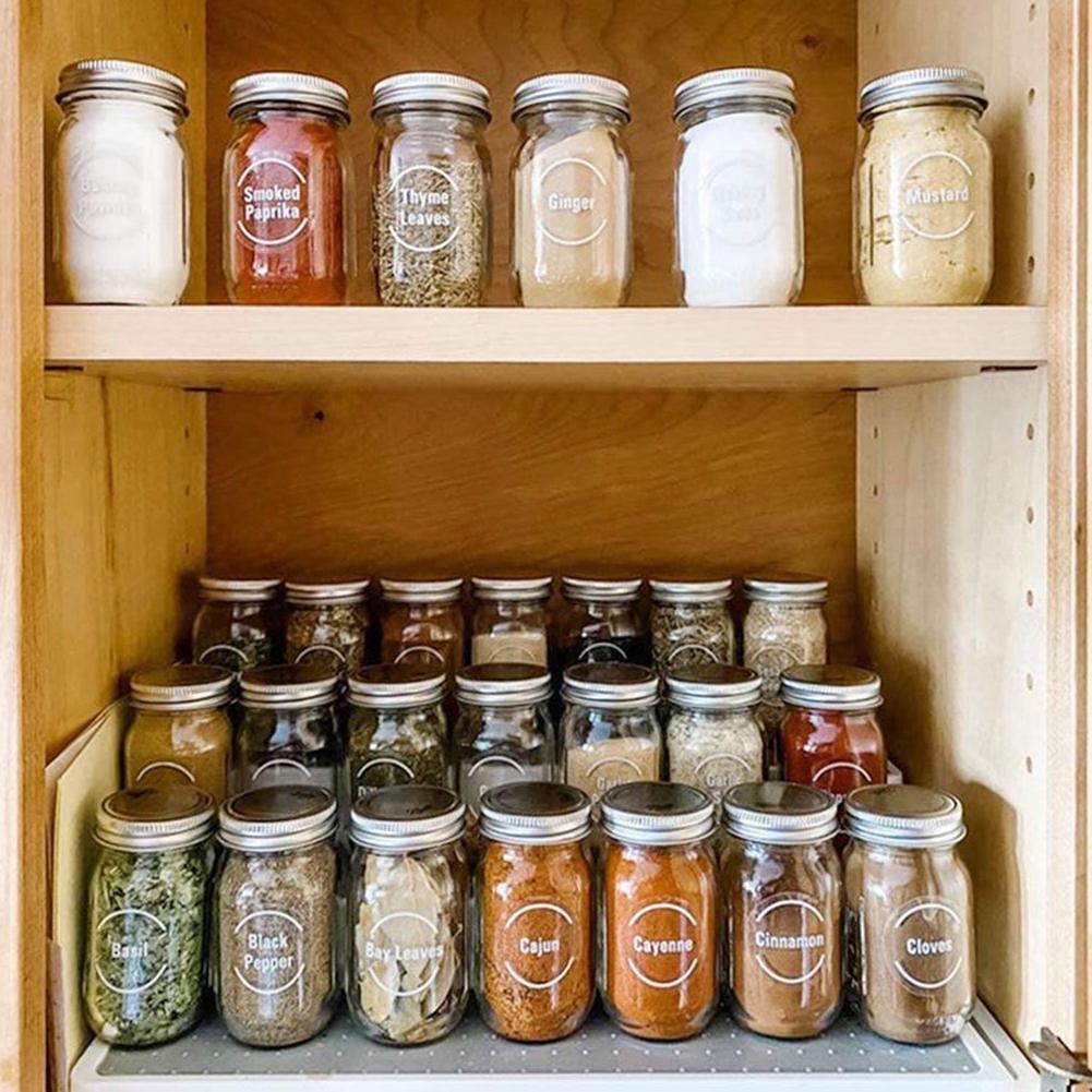مجموعة من 144 ملصق شفاف لتنظيم - مراجعة Food Storage Labels وسعره