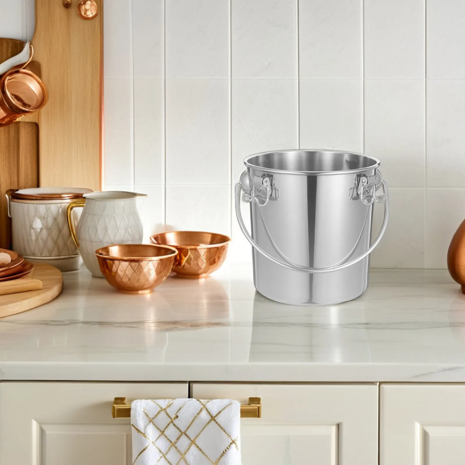 دلو حليب محمول من الفولاذ المق - مراجعة Food Storage Containers وسعره